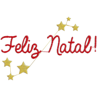 Matriz de Bordado Feliz Natal 1